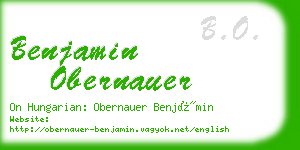 benjamin obernauer business card